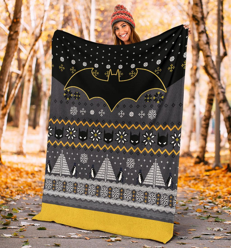 Batman Art Ugly Christmas Custom Blanket Home Decor Nearkii