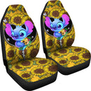 Stitch Sunflower Zipper Premium Custom Car Seat Covers Decor Protectors Nearkii