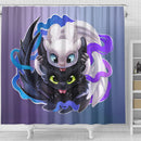 Toothless And The Light Fury Shower Curtain Nearkii