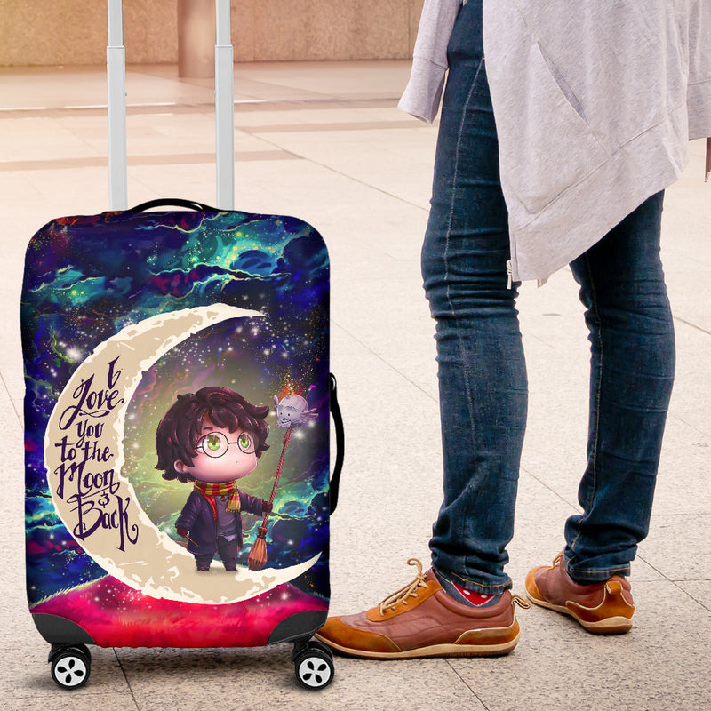 Harry Potter Chibi Love You To The Moon Galaxy Luggage Cover Suitcase Protector Nearkii