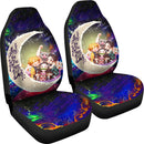 Demond Slayer Team Love You To The Moon Galaxy Car Seat Covers