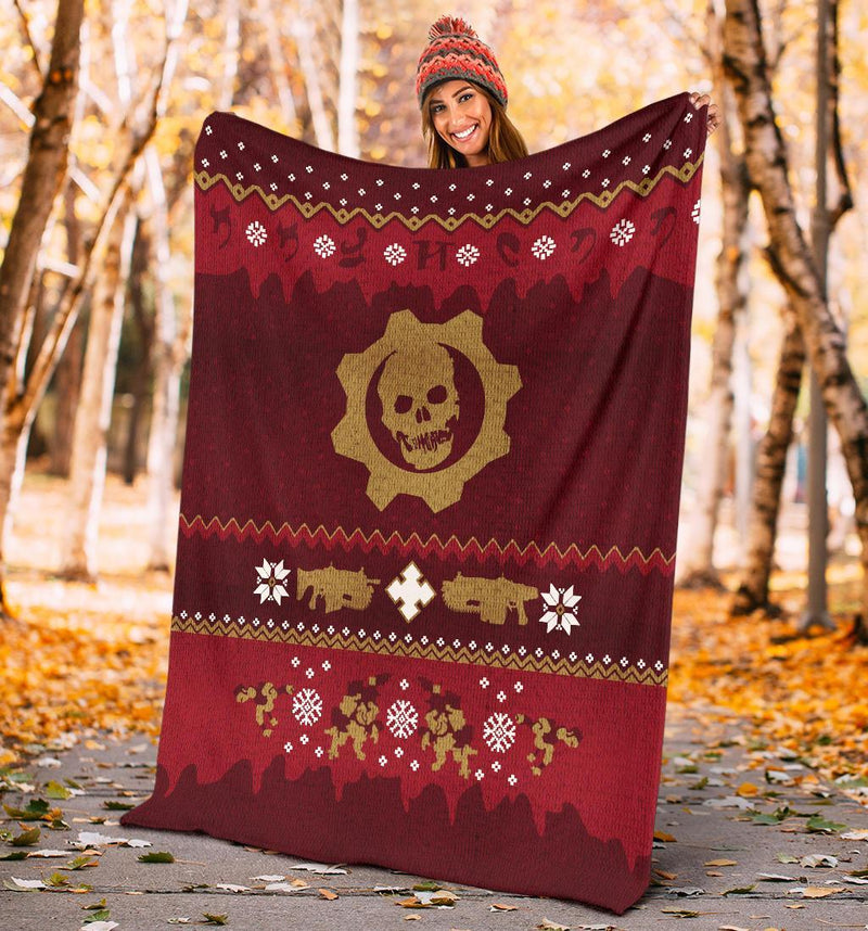 Empire Sign Ugly Christmas Custom Blanket Home Decor Nearkii