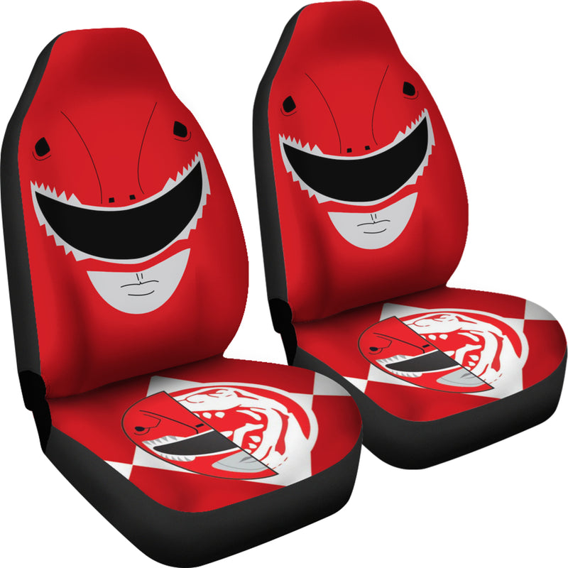 Mighty Morphin Power Rangers Red Premium Custom Car Seat Covers Decor Protectors Nearkii