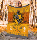 Harry Potter Hufflepuff Art Ugly Christmas Custom Blanket Home Decor Nearkii