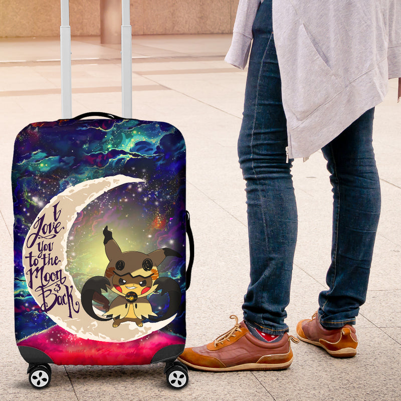 Pikachu Horro 1 Love You To The Moon Galaxy Luggage Cover Suitcase Protector Nearkii