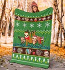 Sloth Christmas Blanket Amazing Gift Idea Nearkii