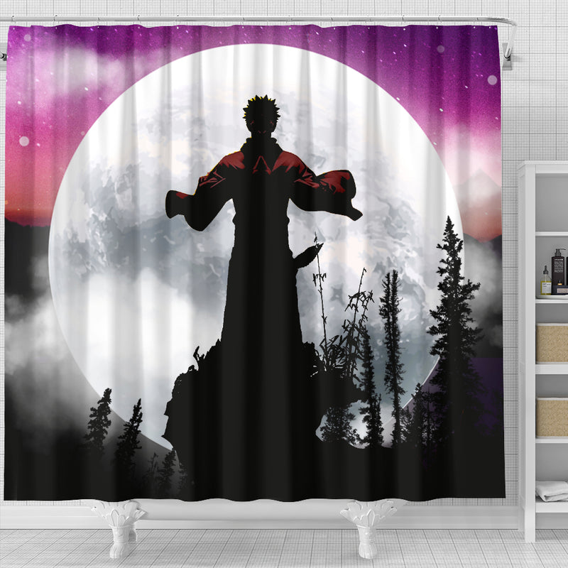 Jujutsu Kaisen Sukuna Moon Night Shower Curtain Nearkii