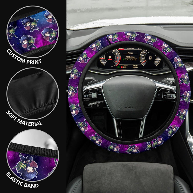 Giyu Tomioka Demon Slayer Anime Premium Custom Car Steering Wheel Cover 2 Nearkii