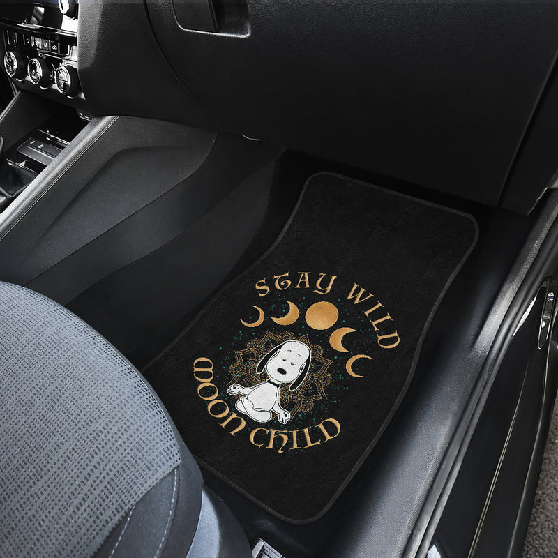 Snoopy Stay Wild Moon Child Car Floor Mats Car Accessories Nearkii