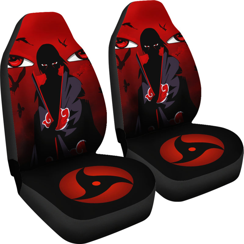 Cool Itachi Akatsuki Premium Custom Car Seat Covers Decor Protectors Nearkii