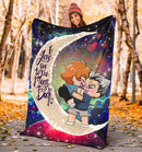 Bokuhina Love You To The Moon Galaxy Premium Blanket Nearkii