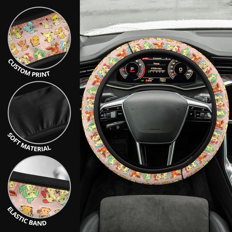 Mimikyu As Other Pokemon Car Steering Wheel Cover Nearkii