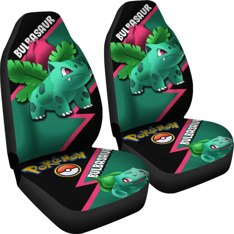 Bulbasaur Car Seat Covers Custom Anime Pokemon Car Accessories Nearkii