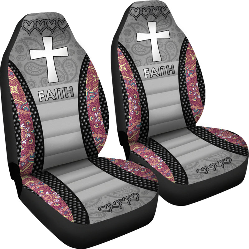 Best Jesus Faith Cross Premium Custom Car Seat Covers Decor Protector Nearkii