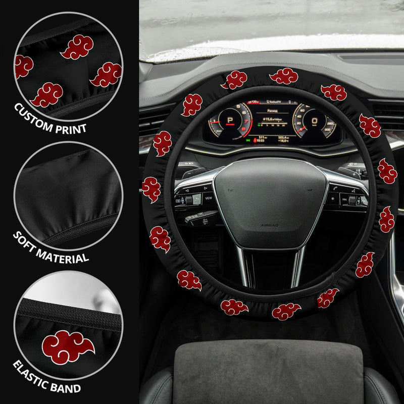 Akatsuki Cloud Premium Car Steering Wheel Cover Style 2 Nearkii