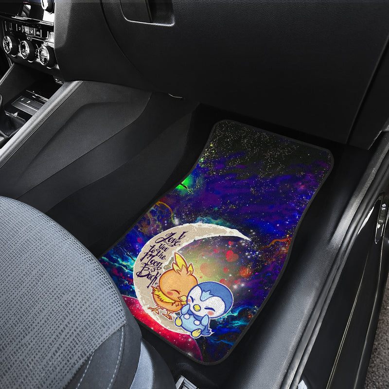 Pokemon Torchic Piplup Love You To The Moon Galaxy Car Floor Mats Car Accessories Nearkii