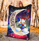 Couple Cute Duck Couple Love You To The Moon Galaxy Blanket Nearkii