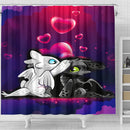 Night Fury Light Fury Love Shower Curtain Nearkii