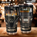 Black Royal Hippie Van Personalized Tumbler Nearkii