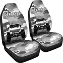 White Jeep Camouflage Premium Custom Car Seat Covers Decor Protectors Nearkii