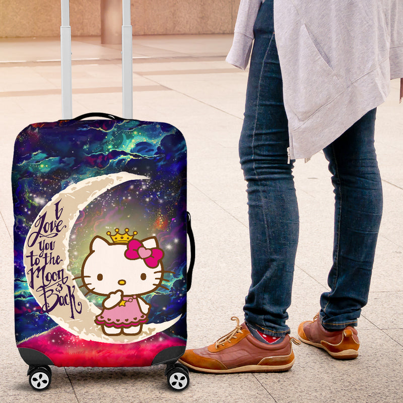 Hello Kitty Love You To The Moon Galaxy Luggage Cover Suitcase Protector Nearkii