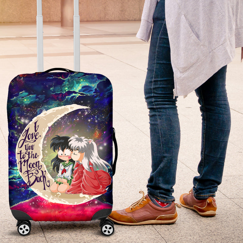 Inuyasha Love Love You To The Moon Galaxy Luggage Cover Suitcase Protector Nearkii