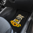 Sunflowers Racoon Sunflowers Front And Back Car Mats (Set Of 4) Nearkii