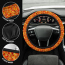 Asian Ethnic Floral Retro Doodle Fashion Premium Car Steering Wheel Cover Nearkii