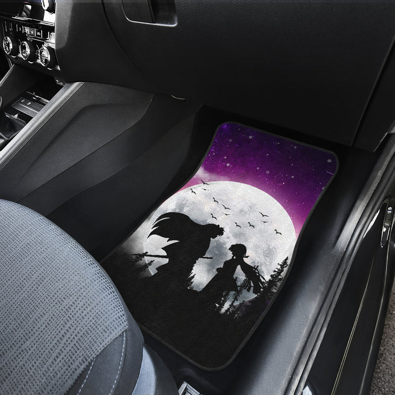 Inuyasha Couple Moon Night Galaxy Car Floor Mats Car Accessories Nearkii
