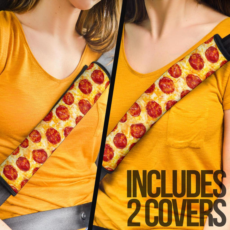 Pizza Premium Custom Car Seat Belt Covers Nearkii