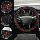 Color Mexican Bird Flower Premium Car Steering Wheel Cover Nearkii