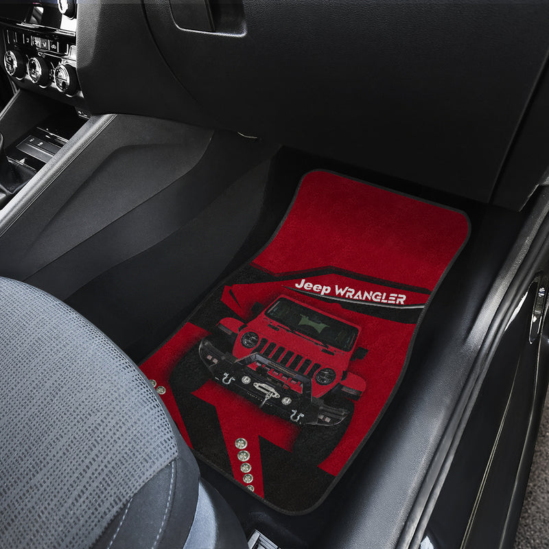 Deep Red Jeep Car Floor Mats Car Accessories Nearkii