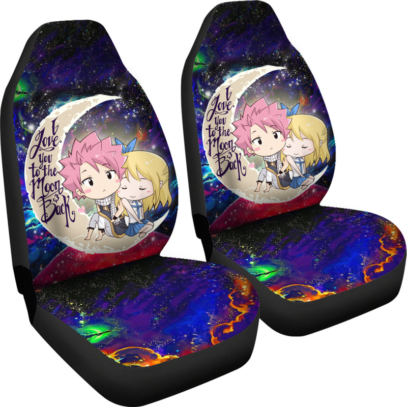 Natsu Fairy Tail Anime Love You To The Moon Galaxy Car Seat Covers