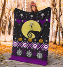 Jack Skellington Ugly Christmas Custom Blanket Home Decor Nearkii