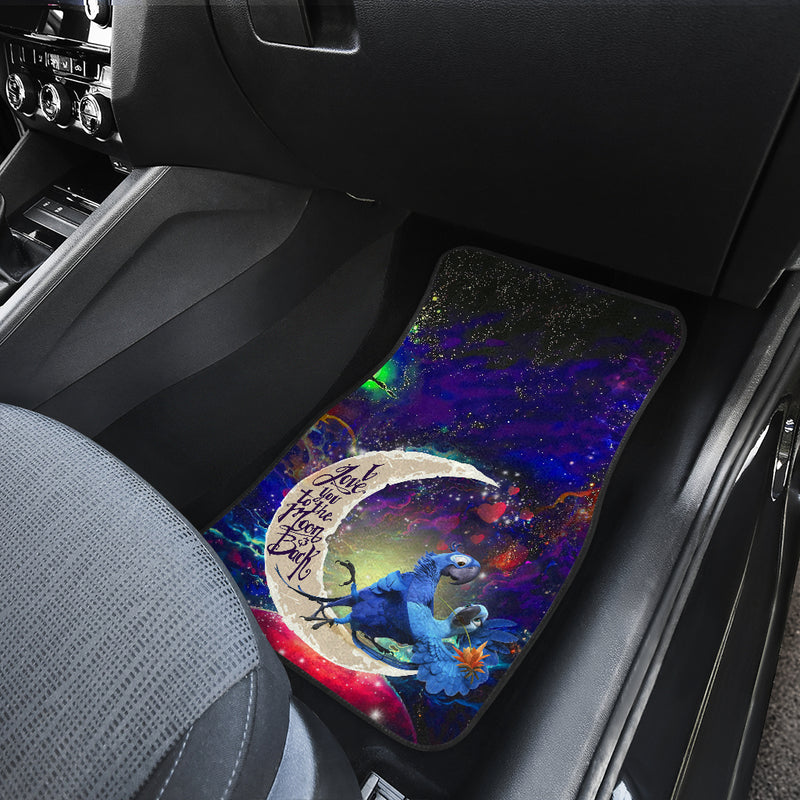 Rio Blu and Jewel Love You To The Moon Galaxy Car Floor Mats Car Accessories Nearkii