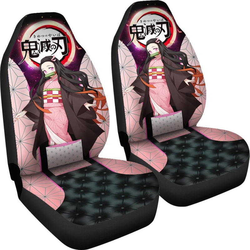 Nezuko Demon Slayer Anime Custom Car Premium Custom Car Seat Covers Decor Protectors Nearkii