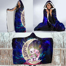 Pokemon Couple Mew Mewtwo Love You To The Moon Galaxy Economy Hooded Blanket Nearkii
