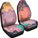 Colorful Floral Mandalas Premium Custom Car Seat Covers Decor Protector Nearkii