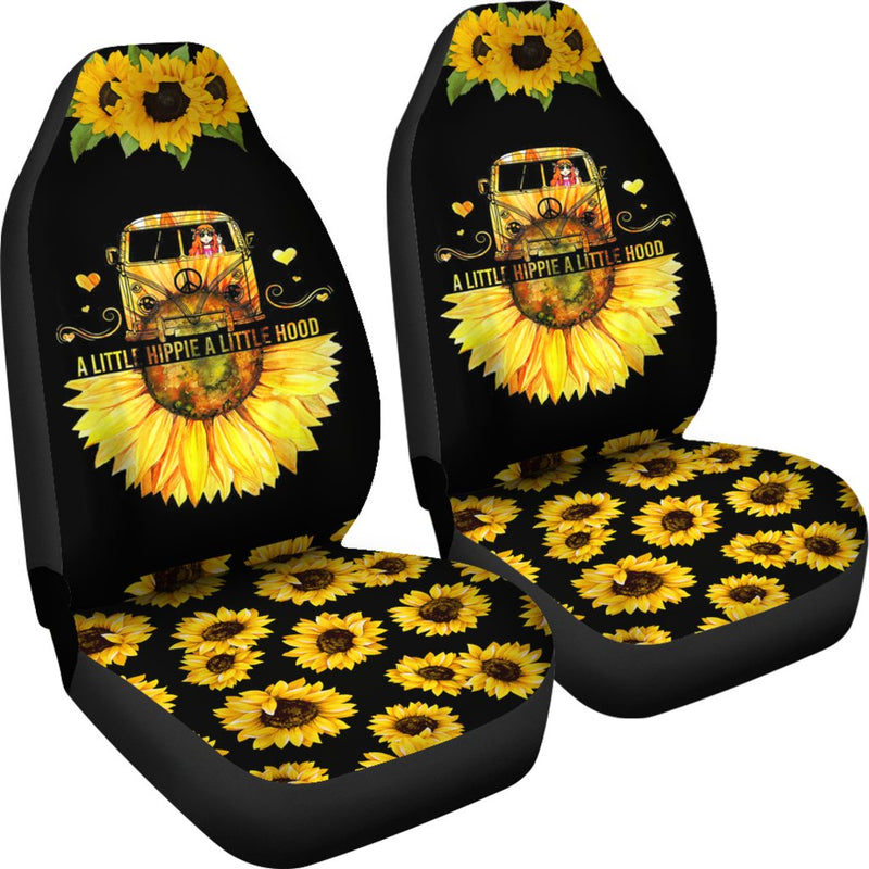 Best Sunflower A Little Hippie A Little Hood Premium Custom Car Seat Covers Decor Protector Nearkii