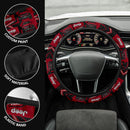 Deep Red Jeep Car Steering Wheel Cover Nearkii