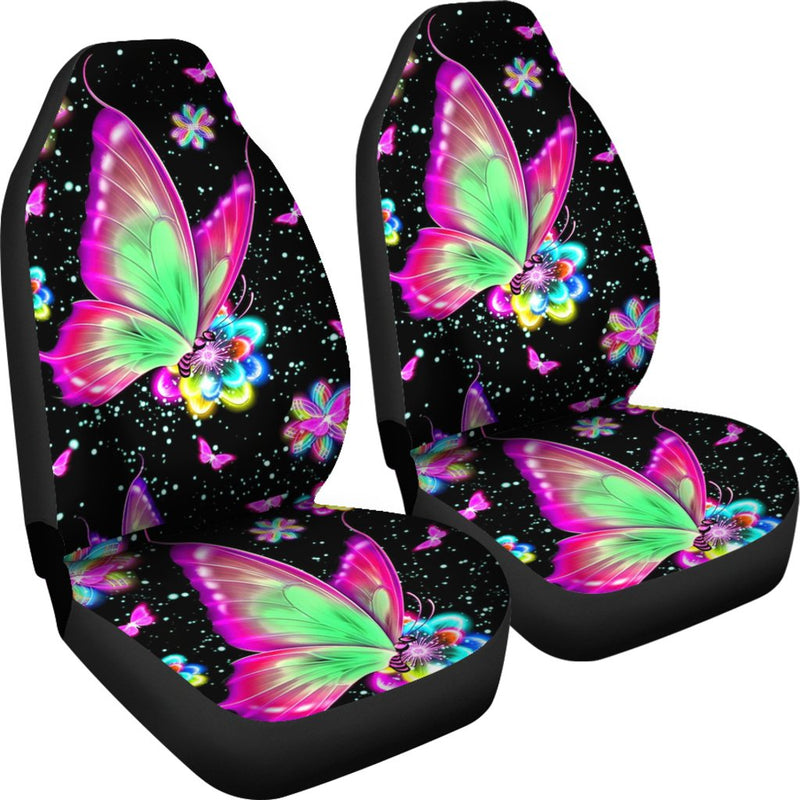 Best Brilliant Colorful Butterfly Premium Custom Car Seat Covers Decor Protector Nearkii