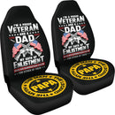 Best I'M A Proud Veteran And A Dad. Premium Custom Car Seat Covers Decor Protector Nearkii
