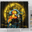 Zenitsu Anime Moon Shower Curtain Nearkii