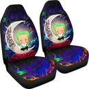 Zoro One Piece Love You To The Moon Galaxy Car Seat Covers