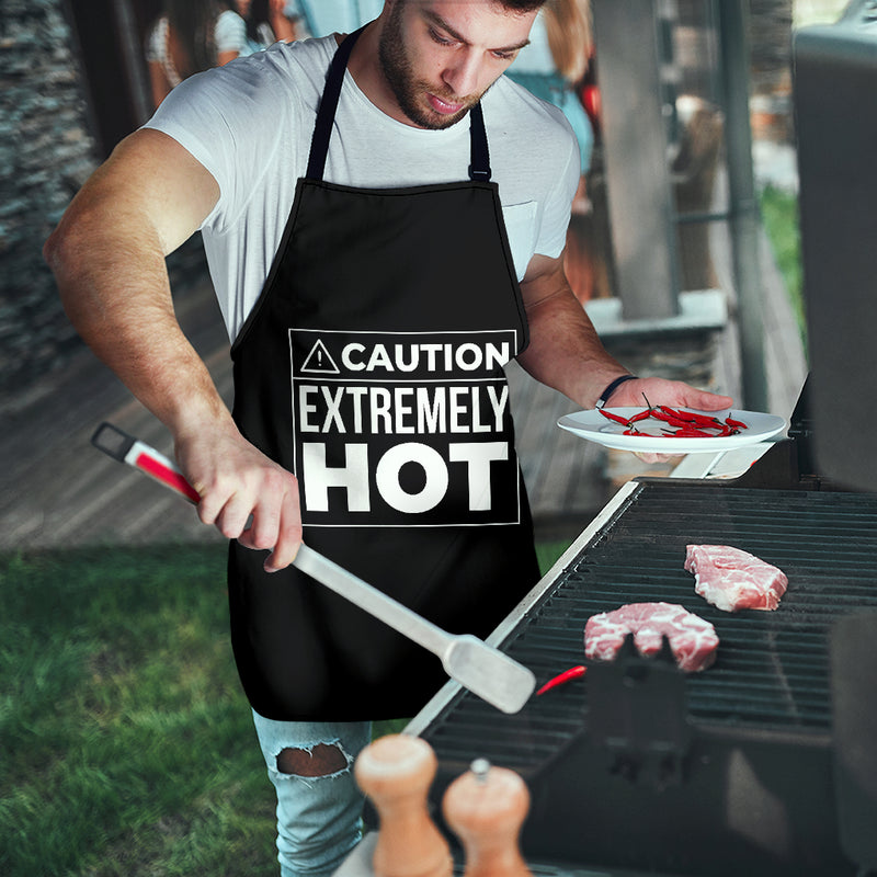 Caution Extremely Hot Custom Apron Best Gift For Anyone Who Loves Cooking Nearkii