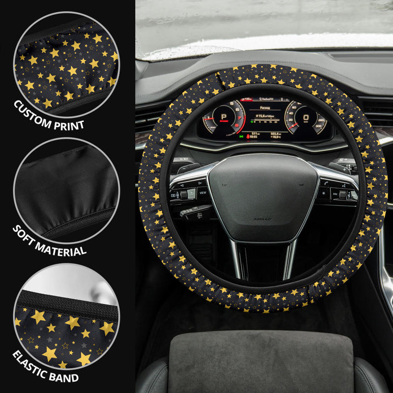 Yellow Star Premium Car Steering Wheel Cover Nearkii