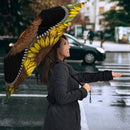 Cute Dog Poodle Sunflower Zipper Umbrella Nearkii