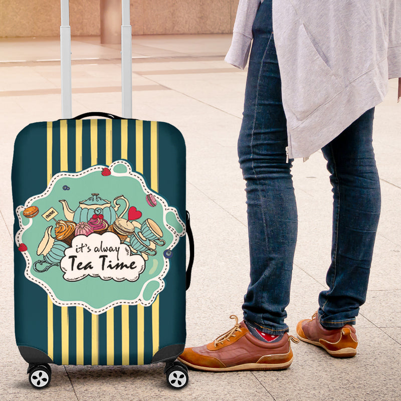 It Is Always Teatime Luggage Cover Suitcase Protector Nearkii