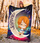 Nami One Piece Love You To The Moon Galaxy Premium Blanket Nearkii