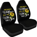 Best Sunflowers She Was A Wildflower Premium Custom Car Seat Covers Decor Protector Nearkii